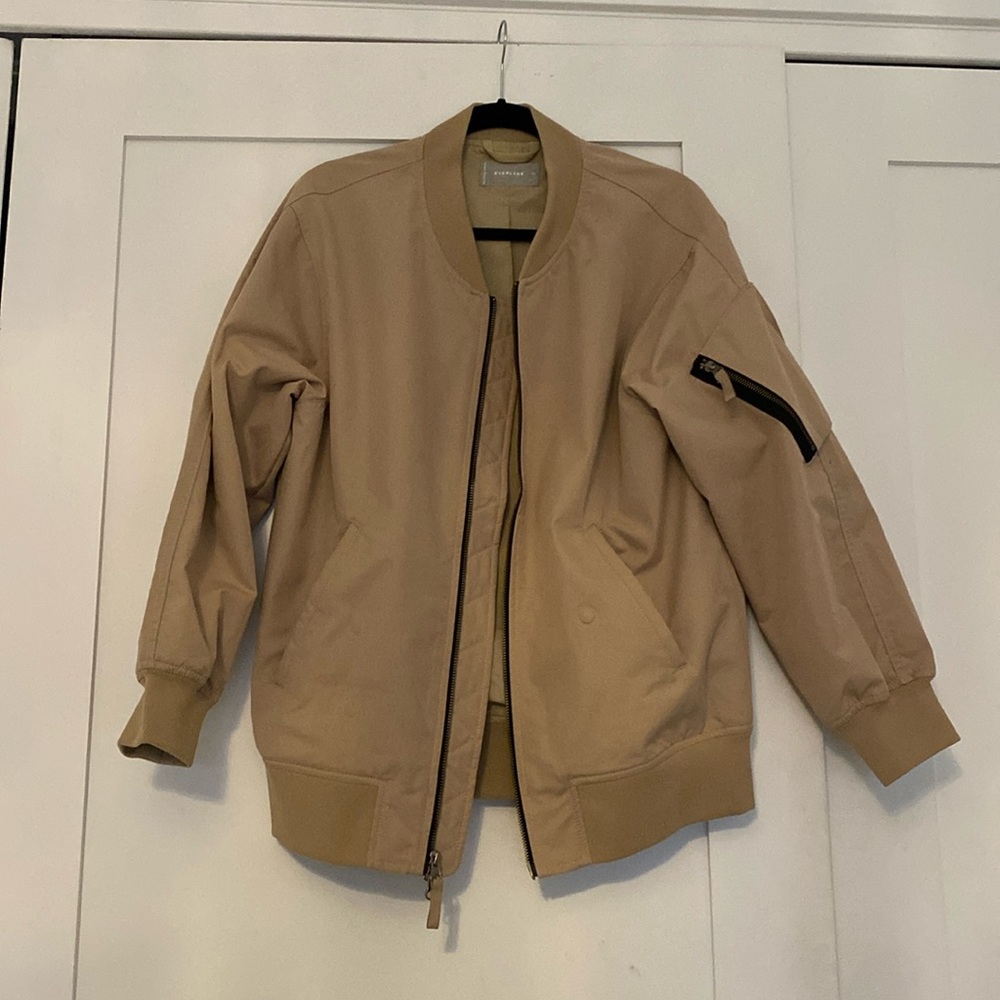 Everlane oversized bomber jacket